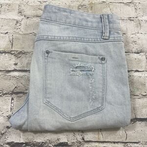 Free‎ People Jeans Womens 27 Blue Mid-rise Distressed Medium Wash Pants